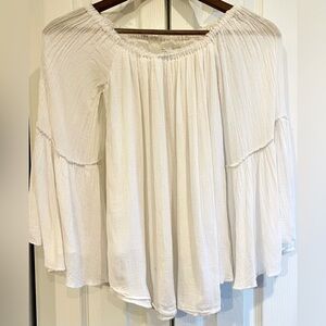 Bailey/44 white, free style 3/4 length shirt!